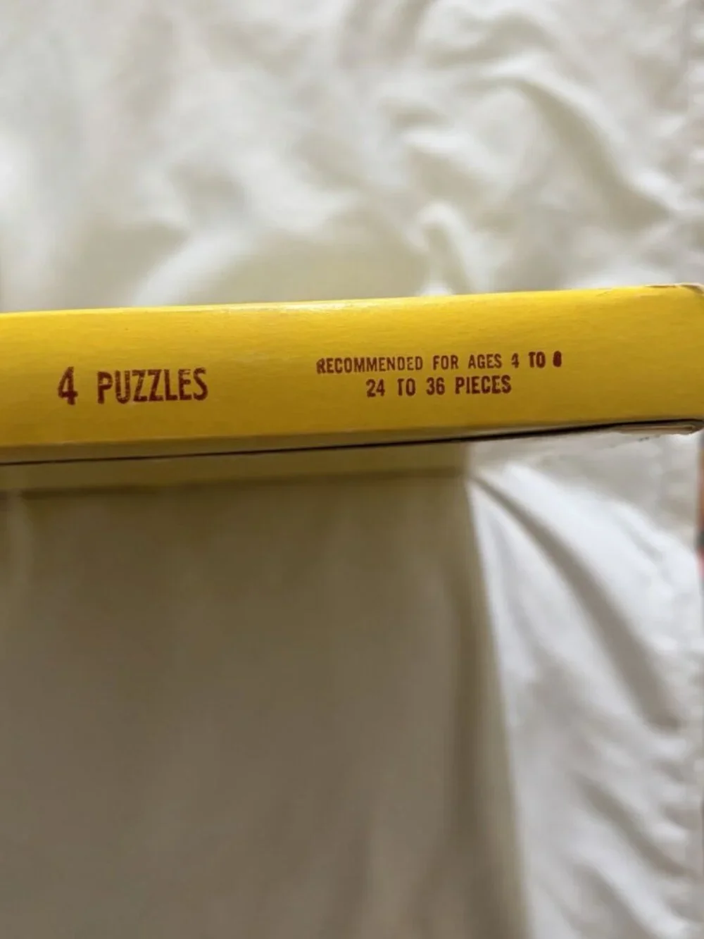 Vntg 1956 SIFO Fiberboard Inlay Puzzles FOUR in Original Box Nursery Rhyme 9Z1